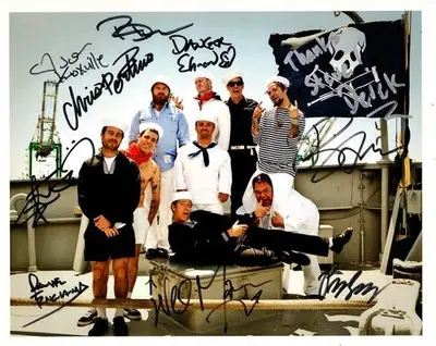 Signed photo from the Jackass cast