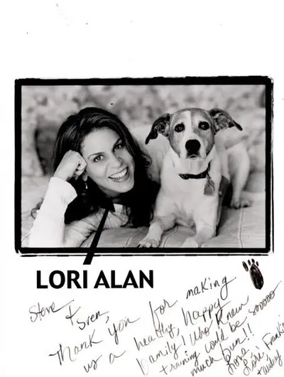 Signed photo from Lori Alan