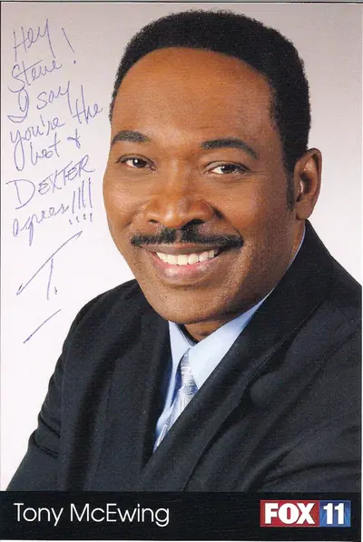 Signed photo from Tony McEwing